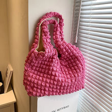 Load image into Gallery viewer, Summer Pleated Cloud Bag Female Candy Color Large Capacity Shoulder Bag Handbags Shopping Girls Pouch Tote Bolsas
