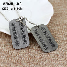 Load image into Gallery viewer, Superhero Moive James Howlett Logo Letters Cosplay Necklace Pendant Accessory Jewelry
