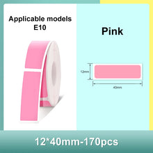 Load image into Gallery viewer, Label Paper Waterproof Anti-Oil Printing Label Price Label Pure Color Scratch-Resistant Label Sticker Paper Only for E10
