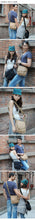 Load image into Gallery viewer, Men's wear-resistant canvas messenger bag for outdoor travel
