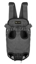 Load image into Gallery viewer, TAILUP Autumn And Winter  Denim Front Pet Carrier Bag Double Shoulder Carrying Small Dog And Cat Quilted Soft Short Plush
