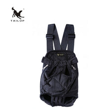 Load image into Gallery viewer, TAILUP Autumn And Winter  Denim Front Pet Carrier Bag Double Shoulder Carrying Small Dog And Cat Quilted Soft Short Plush
