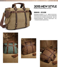 Load image into Gallery viewer, Men's sports outdoor canvas camera bag
