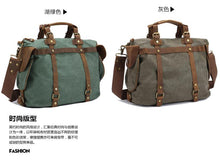 Load image into Gallery viewer, Men's sports outdoor canvas camera bag
