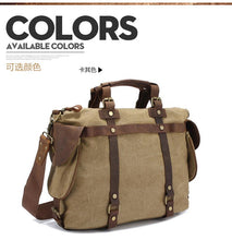 Load image into Gallery viewer, Men's sports outdoor canvas camera bag

