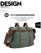 Load image into Gallery viewer, Men's sports outdoor canvas camera bag
