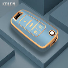 Load image into Gallery viewer, TPU Car Flip Key Case Cover Shell For Chevrolet Cruze Aveo Trax Sail Malibu Captiva Opel Vauxhall Astra J Corsa Insignia Mokka
