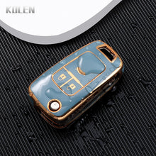 Load image into Gallery viewer, TPU Car Flip Key Case Cover Shell For Chevrolet Cruze Aveo Trax Sail Malibu Captiva Opel Vauxhall Astra J Corsa Insignia Mokka
