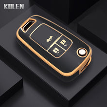 Load image into Gallery viewer, TPU Car Flip Key Case Cover Shell For Chevrolet Cruze Aveo Trax Sail Malibu Captiva Opel Vauxhall Astra J Corsa Insignia Mokka
