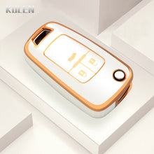 Load image into Gallery viewer, TPU Car Flip Key Case Cover Shell For Chevrolet Cruze Aveo Trax Sail Malibu Captiva Opel Vauxhall Astra J Corsa Insignia Mokka
