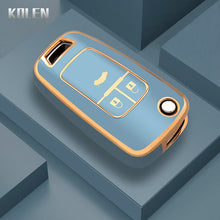 Load image into Gallery viewer, TPU Car Flip Key Case Cover Shell For Chevrolet Cruze Aveo Trax Sail Malibu Captiva Opel Vauxhall Astra J Corsa Insignia Mokka
