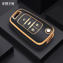 Load image into Gallery viewer, TPU Car Flip Key Case Cover Shell For Chevrolet Cruze Aveo Trax Sail Malibu Captiva Opel Vauxhall Astra J Corsa Insignia Mokka
