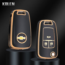 Load image into Gallery viewer, TPU Car Flip Key Case Cover Shell For Chevrolet Cruze Aveo Trax Sail Malibu Captiva Opel Vauxhall Astra J Corsa Insignia Mokka
