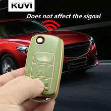 Load image into Gallery viewer, TPU Car Key Case Cover Holder Shell For Polo Golf Passat Beetle Caddy Tiguan Skoda Octavia Kodiaq Seat Leon Altea
