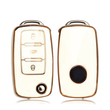 Load image into Gallery viewer, TPU Car Key Case Cover Holder Shell For Polo Golf Passat Beetle Caddy Tiguan Skoda Octavia Kodiaq Seat Leon Altea
