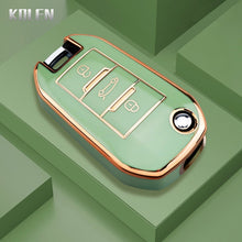 Load image into Gallery viewer, TPU Car Remote Key Case Cover Shell For Peugeot 208 107 206 306 307 308 2008 3008 4008 5008 RCZ Citroen C1 C2 C3 C4 C5 CACTUS C8
