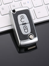 Load image into Gallery viewer, TPU Leather 2/3 Buttons Car Remote Key Case Cover for Citroen C2 C3 C4 C5 C6 C8 for Peugeot 107 207 307 307S 308 407 607
