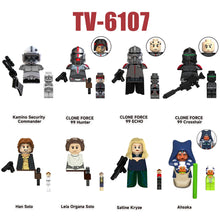 Load image into Gallery viewer, TV6107 Kamino Security Commander Building Blocks Han Solo Leia Figurine Satine Kryze Bricks Hunter Echo Crosshair Figure Toys
