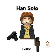 Load image into Gallery viewer, TV6107 Kamino Security Commander Building Blocks Han Solo Leia Figurine Satine Kryze Bricks Hunter Echo Crosshair Figure Toys
