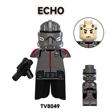 Load image into Gallery viewer, TV6107 Kamino Security Commander Building Blocks Han Solo Leia Figurine Satine Kryze Bricks Hunter Echo Crosshair Figure Toys
