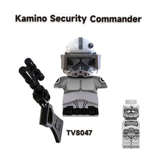 Load image into Gallery viewer, TV6107 Kamino Security Commander Building Blocks Han Solo Leia Figurine Satine Kryze Bricks Hunter Echo Crosshair Figure Toys
