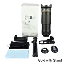 Load image into Gallery viewer, Telecope Zoom Macro Fisheye 4in1 Wide Angel Lens Kit Phone Camera Lens 36X Telephoto For Cellphone iPhone Samsung Xiaomi Huawei
