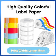 Load image into Gallery viewer, Thermal Label Paper Rolls Normal Labels for P15 D30 D35 B100 88X Label Maker Bluetooth Printer Adhesive Tag Barcode Sticker
