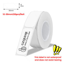 Load image into Gallery viewer, Thermal Label Paper Rolls Normal Labels for P15 D30 D35 B100 88X Label Maker Bluetooth Printer Adhesive Tag Barcode Sticker
