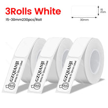 Load image into Gallery viewer, Thermal Label Paper Rolls Normal Labels for P15 D30 D35 B100 88X Label Maker Bluetooth Printer Adhesive Tag Barcode Sticker
