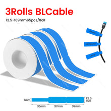 Load image into Gallery viewer, Thermal Label Paper Rolls Normal Labels for P15 D30 D35 B100 88X Label Maker Bluetooth Printer Adhesive Tag Barcode Sticker
