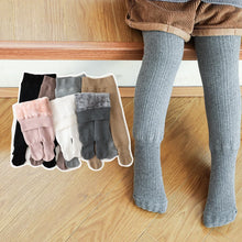 Load image into Gallery viewer, Thick Velvet Warm Winter Children Tights for Girls Cotton Plush Pantyhose Toddler Baby Girls Stockings Solid Color Kids Leggings
