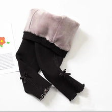 Load image into Gallery viewer, Thick Warm Girls Leggings Winter Fleece Soft Solid Kids Pants Elastic Waist Cotton Leggings Girl Trousers

