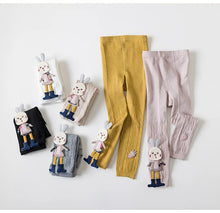 Load image into Gallery viewer, Thick Warm Knitted Girls Pants Cute Rabbit Cotton Girls Leggings Children Kids Pants Trousers 0-8 Years
