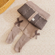 Load image into Gallery viewer, Thick velvet pantyhose for girls clothes winter black lace bowknot deisgn kids tights for girls stocking toddler legging child
