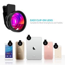 Load image into Gallery viewer, Tongdaytech Mobile Phone Lens 0.45x Super Wide Angle 12.5x Macro HD Camera Lens For iPhone 12 11 8 7 6 XS Huawei Xiaomi Samsung
