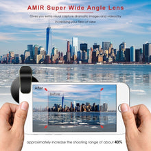 Load image into Gallery viewer, Tongdaytech Mobile Phone Lens 0.45x Super Wide Angle 12.5x Macro HD Camera Lens For iPhone 12 11 8 7 6 XS Huawei Xiaomi Samsung
