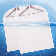 Load image into Gallery viewer, 3pcs Top Clothes Hanging Garment Dress Clothes Suit Coat Dust Cover Home Storage Bag Pouch Case Organizer Wardrobe Hanging Clothing
