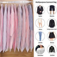 Load image into Gallery viewer, Top Clothes Hanging Garment Dress Clothes Suit Coat Dust Cover Home Storage Bag Pouch Case Organizer Wardrobe Hanging Clothing
