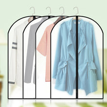 Load image into Gallery viewer, 5pcs/set Transparent Clothes Dust Case Garment Suit Coat Organizer Cover for Home Wardrobe Storage Protect Bag LU002
