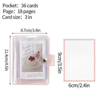 Load image into Gallery viewer, Transparent Photo Album Mini Polaroid Album Photo Card Train Ticket Card Collection Book Jewelry Card Album Photocards Holder
