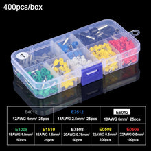 Load image into Gallery viewer, Tubular Terminal Various Styles Box-packed Electrical Tube Ferrule Terminal Insulated Wire Connector Crimping Terminals Kit Set
