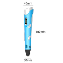Load image into Gallery viewer, USB Powered 3D Pen Kit with PLA Filament Refill LCD Screen 3D Drawing Painting Pen Automatic Art Printer Pens Creative Gift
