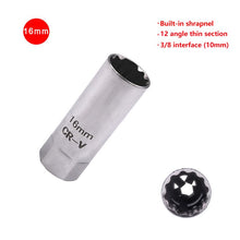 Load image into Gallery viewer, Universal Spark Plug Socket Spark Plug Wrench 3/8 Magnetic 12 Angle Thin Wall for 14/16mm Spark Plug Removal Auto Repair Tool
