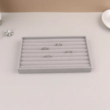 Load image into Gallery viewer, Velvet Jewelry Display Stackable Exquisite Jewellery Holder Portable Ring Earrings Necklace Organizer Box organizator de boys
