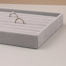 Load image into Gallery viewer, Velvet Jewelry Display Stackable Exquisite Jewellery Holder Portable Ring Earrings Necklace Organizer Box organizator de boys
