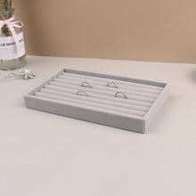 Load image into Gallery viewer, Velvet Jewelry Display Stackable Exquisite Jewellery Holder Portable Ring Earrings Necklace Organizer Box organizator de boys
