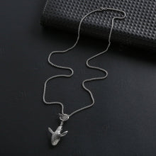 Load image into Gallery viewer, Vintage Gothic Blue Whale Pendant Necklace For Punk Men and Women Simple Fish Necklaces Sweater Chain Accessories Jewelry
