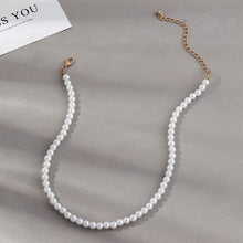 Load image into Gallery viewer, Vintage Style Simple 6MM Pearl Chain Choker Necklace For Women Wedding Love Shell Pendant Necklace Fashion Jewelry Whole

