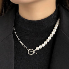 Load image into Gallery viewer, Vintage Style Simple 6MM Pearl Chain Choker Necklace For Women Wedding Love Shell Pendant Necklace Fashion Jewelry Whole
