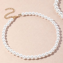 Load image into Gallery viewer, Vintage Style Simple 6MM Pearl Chain Choker Necklace For Women Wedding Love Shell Pendant Necklace Fashion Jewelry Whole

